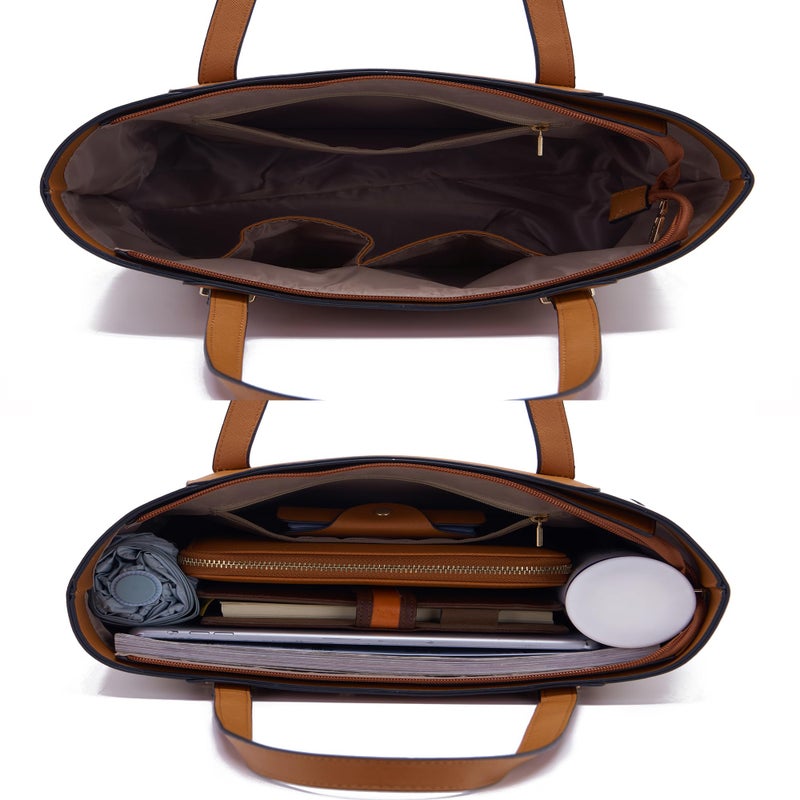 Soperwillton Handbag for Women Wallet Tote Bag Shoulder Bags Top Handle Satchel 5pcs Purse Set - Image 5