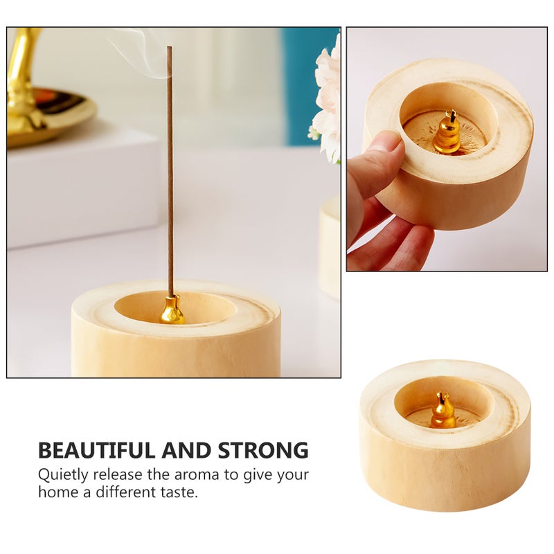 Simple Round Incense Burner Incense Stick Holder Home Censer - Image 5