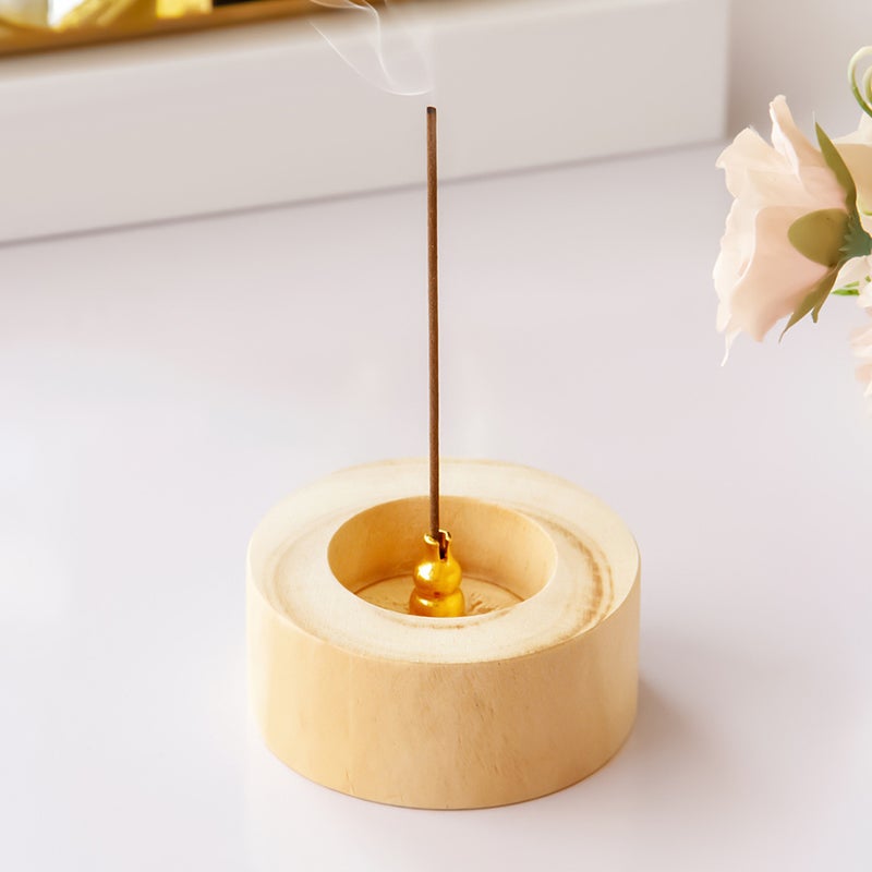 Simple Round Incense Burner Incense Stick Holder Home Censer - Image 4