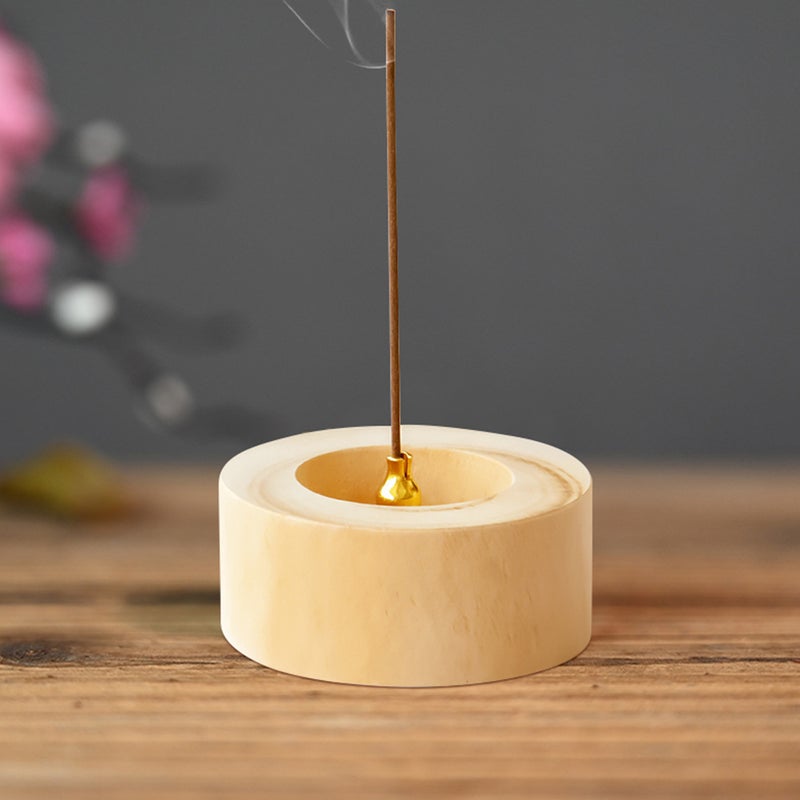 Simple Round Incense Burner Incense Stick Holder Home Censer - Image 3