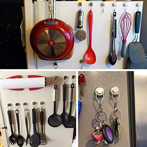 GUDDIES Swivel Swing Magnetic Hooks 60 LBS Magnetic Hooks Heavy Duty for Cruise Cabins Strong Neodymium Magnetic Swivel Hooks for Hanging Refrigerator and Other Magnetic SurfacePack of 10 - Image 3