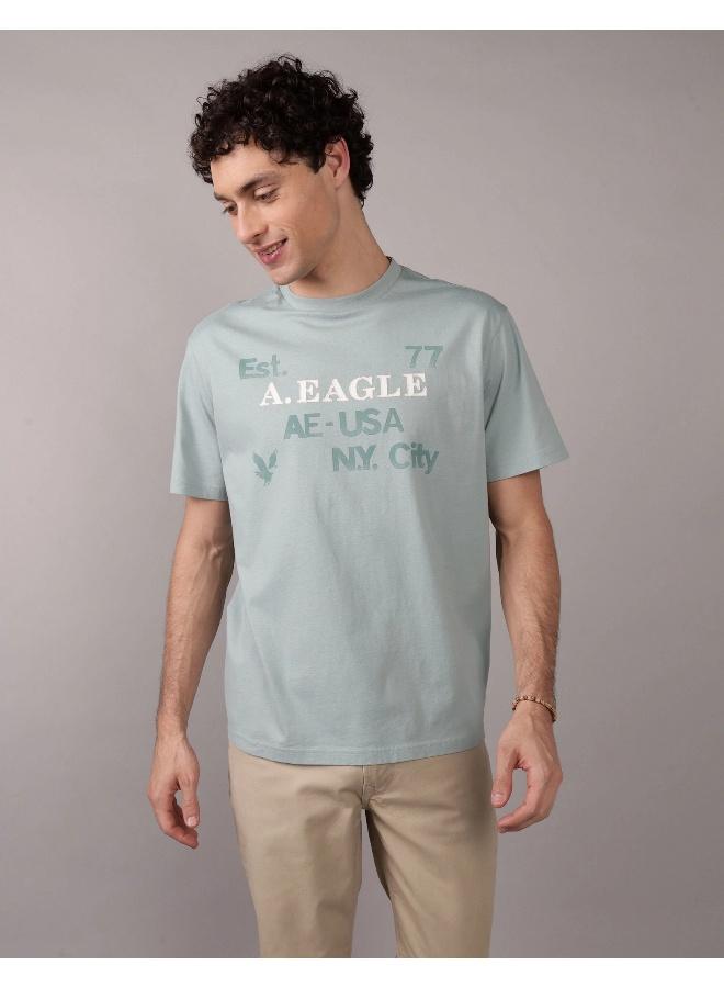 American Eagle AE Applique Logo Graphic T-Shirt - Image 1