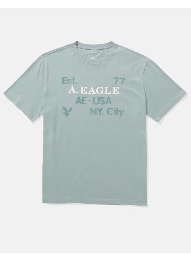 American Eagle AE Applique Logo Graphic T-Shirt - Image 3
