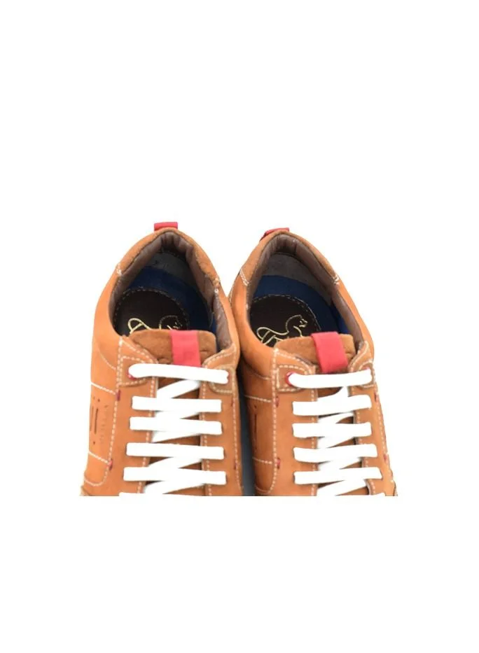 ATTILIO Mens Casual Shoes Versatile Fashion Lightweight Sports Lace up Breathable Casual Sneakers Cool Breathable Flat Hiking Shoes Soft Sole Tan Brown