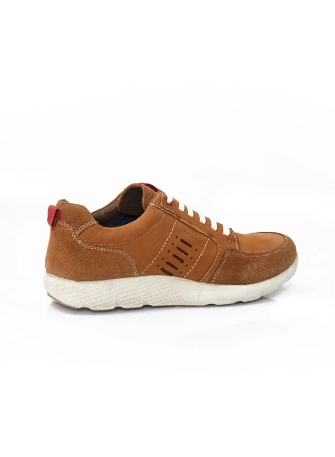 ATTILIO Mens Casual Shoes Versatile Fashion Lightweight Sports Lace up Breathable Casual Sneakers Cool Breathable Flat Hiking Shoes Soft Sole Tan Brown