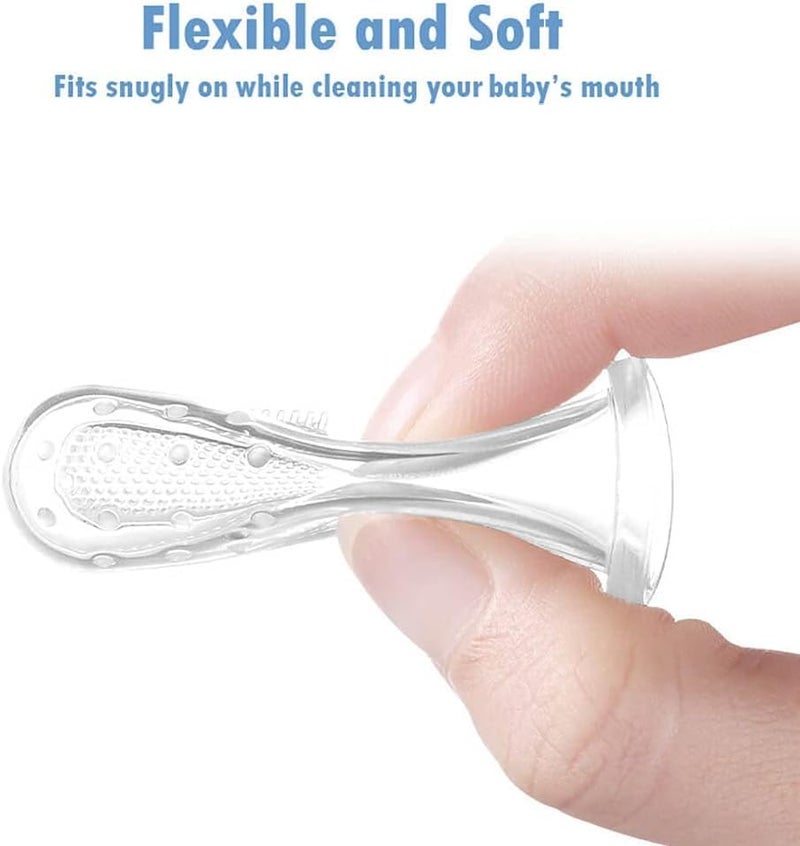 Baby Finger Brush Silicon Made Food Grade Quality with Storage Case Pack Of-3 (Multicolor) - Image 4