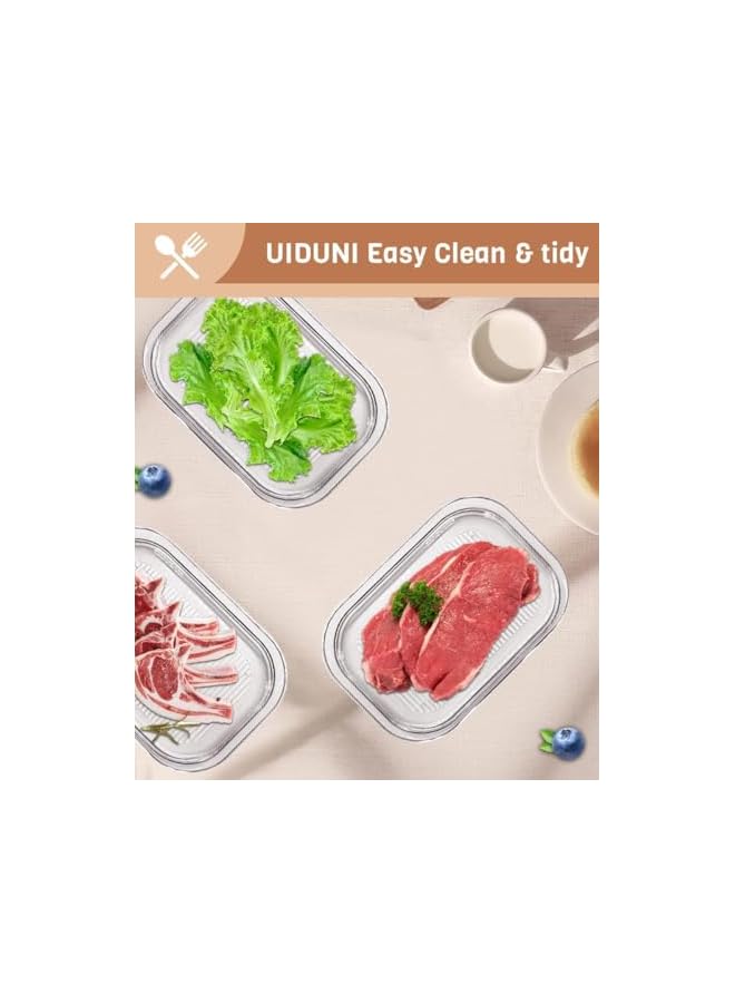 Green Tiger Meat Container For Fridge,Bacon Lunch Meat Container for Refrigerator,Meal Prep Containers, Stackable Food Storage Boxes with Lid for Cold Cuts,BPA Free, 3pcs - Image 5