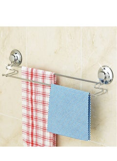 EVERLOC Everloc Napkin and Towel Holder, No Drilling, No Screws, No Glue, No Adhesive, Vacuum Suction Wall Mounted Chrome Rod For Kitchen and Bathroom, Easy and Quick Install, EVL-10205  - Image 2