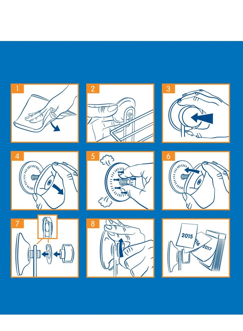 حامل مناديل ومناشف من Everloc، بدون حفر، بدون براغي، بدون غراء، بدون لاصق، قضيب كروم مثبت على الحائط بالشفط الفراغي للمطبخ والحمام، سهل وسريع التركيب، EVL-10205