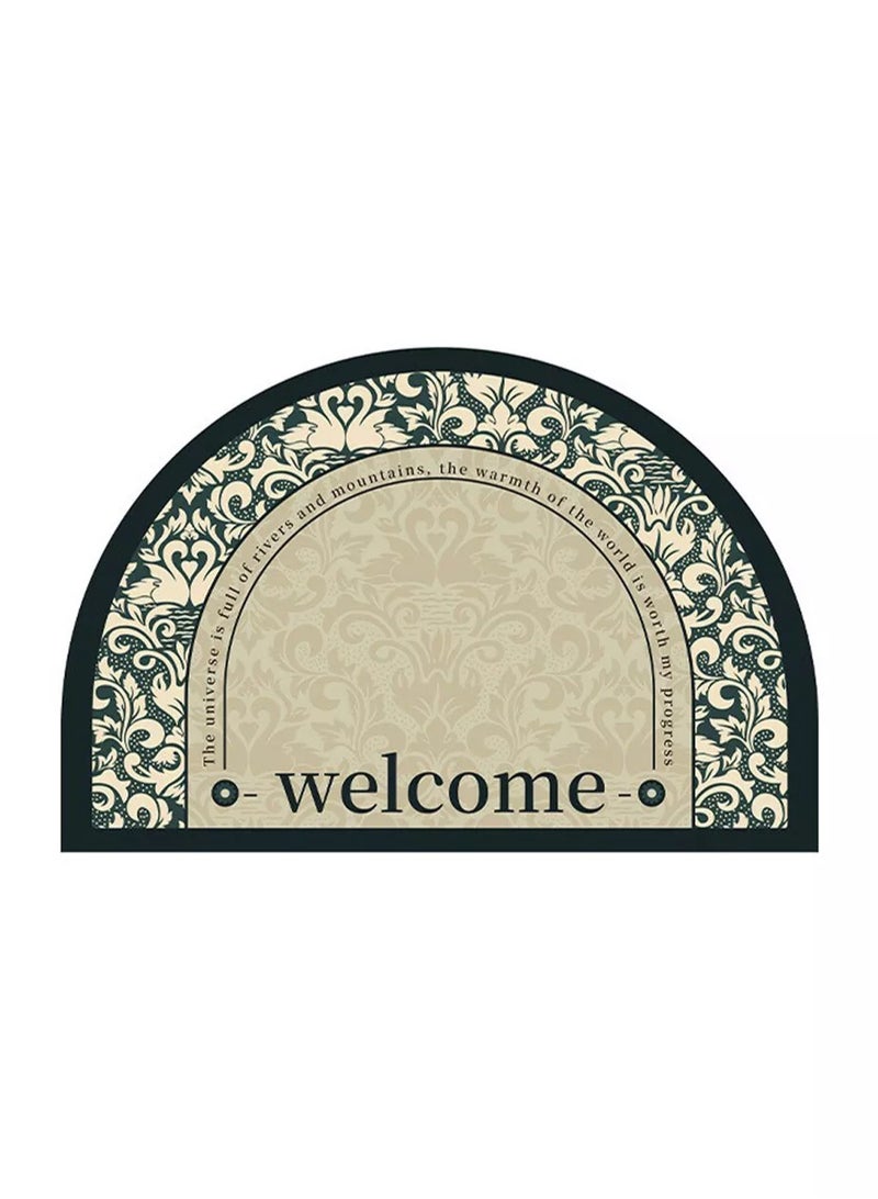 LOOPITYS 50x80cmHalf Circle Rug Front Personalised Doormats Entrance Door Welcome Indoor Mats Round Outdoor Outside Inside Rug for Back Door,carpet - Image 5