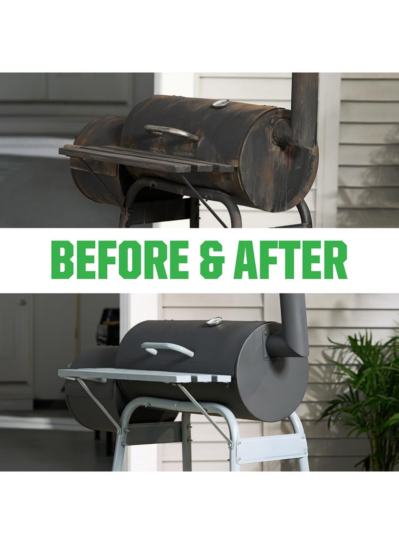 RUST-OLEUM High Heat Spray Paint, Flat BBQ Black, 12 oz – Tough Protective Enamel, Resists Heat up to 1200°F, Stops Rust -7778830 - Image 5