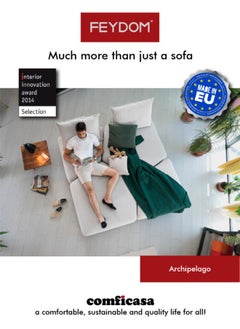 COMFICASA FEYDOM Archipelago Modular Sofa - Velare Mix Grey  - Image 5