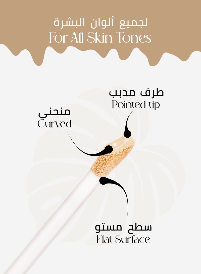 اولاك خافي عيوب البشرة بتغطية كاملة، قلم خافي عيوب للهالات السوداء، خافي عيوب مرطب غني بحمض الهيالورونيك، خفيف الوزن، يدوم طويلاً، خافي عيوب نباتي 3.8 مل، الظل - C3 لايت - Image 4
