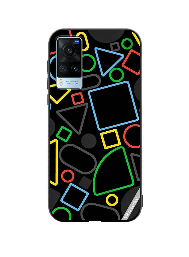VR CREATIVE Protective Case Cover For Vivo X60 Minimal Pattern Design Multicolour - Image 1