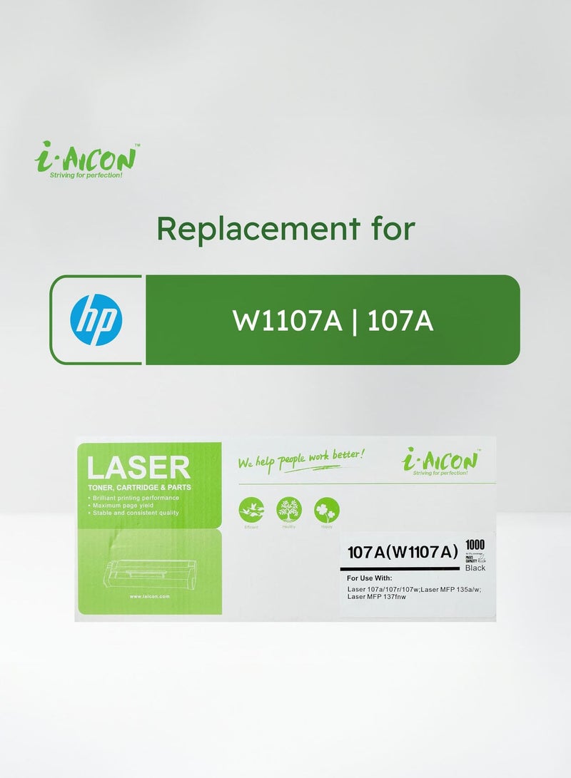i-AICON ​​i-Aicon Compatible Laser Toner Black (HP W1107A|107A) - Image 2