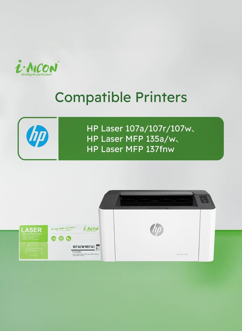 i-AICON ​​i-Aicon Compatible Laser Toner Black (HP W1107A|107A) - Image 3