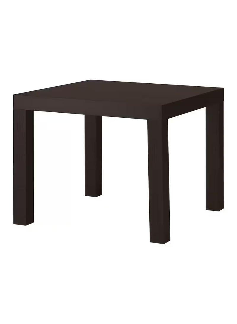 Generic - Lack Side Table - Small Table - Coffee Table Particleboard & Fibreboard Black-Brown 55x45x55 cm - Image 1