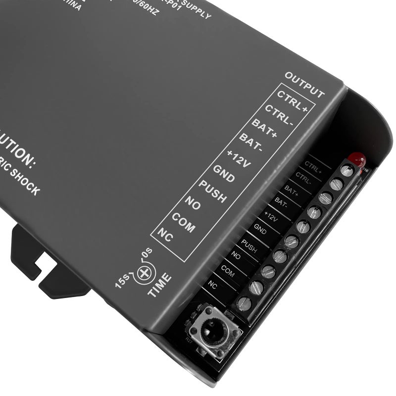 UHPPOTE مزود طاقة التحكم في الوصول UHPPOTE 12V لقفل كهربائي وكاميرا إنتركم (المدخل: 110-240VAC إلى المخرج: 12VDC) - Image 3