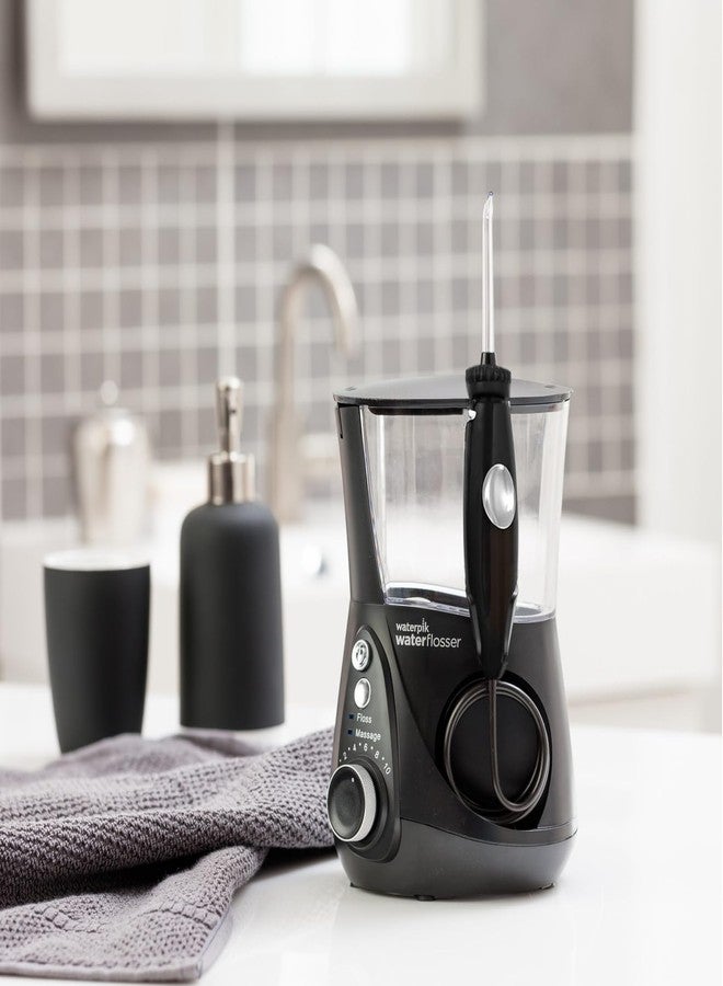 RAXSEG ملحقات العناية بالفم من RAXSEG متوافقة مع جهاز Waterpik WP-100 و WP-900، طقم استبدال لجهاز تنظيف الأسنان المائي Ultra، عبوة من مقبض/خرطوم واحد (أسود) - Image 5