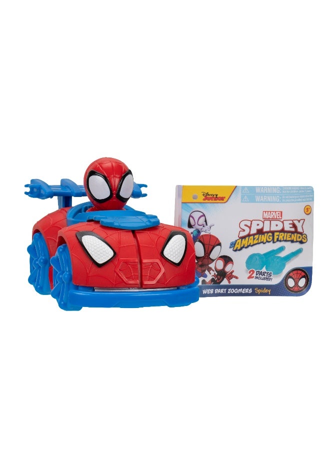 MARVEL سيارة سبايدي وأصدقائه ويب دارت زومر - سبايدي | مارفل | سبايدرمان | سيارة لعبة | سيارة ألعاب | ألعاب قابلة للجمع | تشجع على اللعب الخيالي وتطوير المهارات الحركية | هدية للأطفال والرضع - Image 1