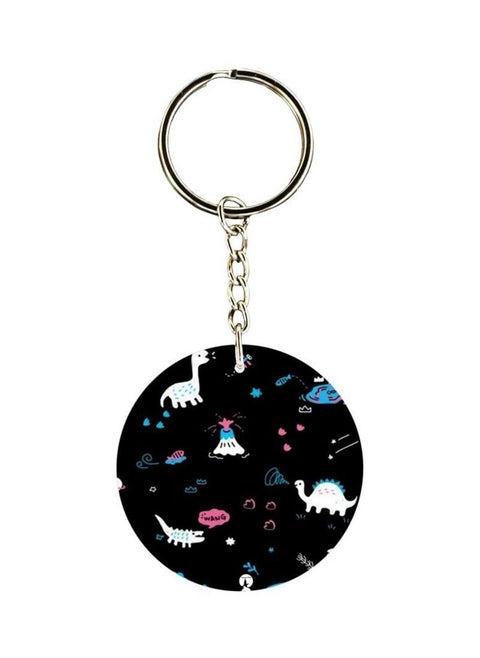 Abstract Printed Keychain