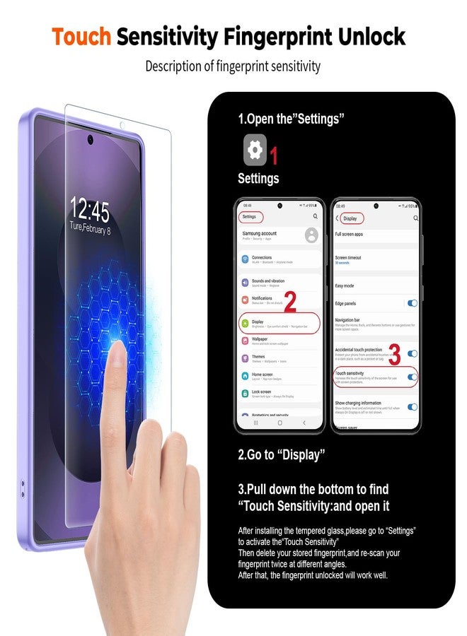 استلق جراب SUPFINE المغناطيسي لهاتف سامسونج جالاكسي S25 ألترا (متوافق مع MagSafe) (حماية فائقة ضد السقوط بمعايير عسكرية) جراب هاتف نحيف وشفاف مقاوم للصدمات، بنفسجي - Image 4