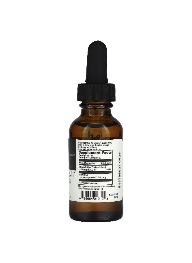 DaVinci Laboratories DaVinci Laboratories, D3/K2 Liquid, 1 fl oz (30 ml)  - Image 2