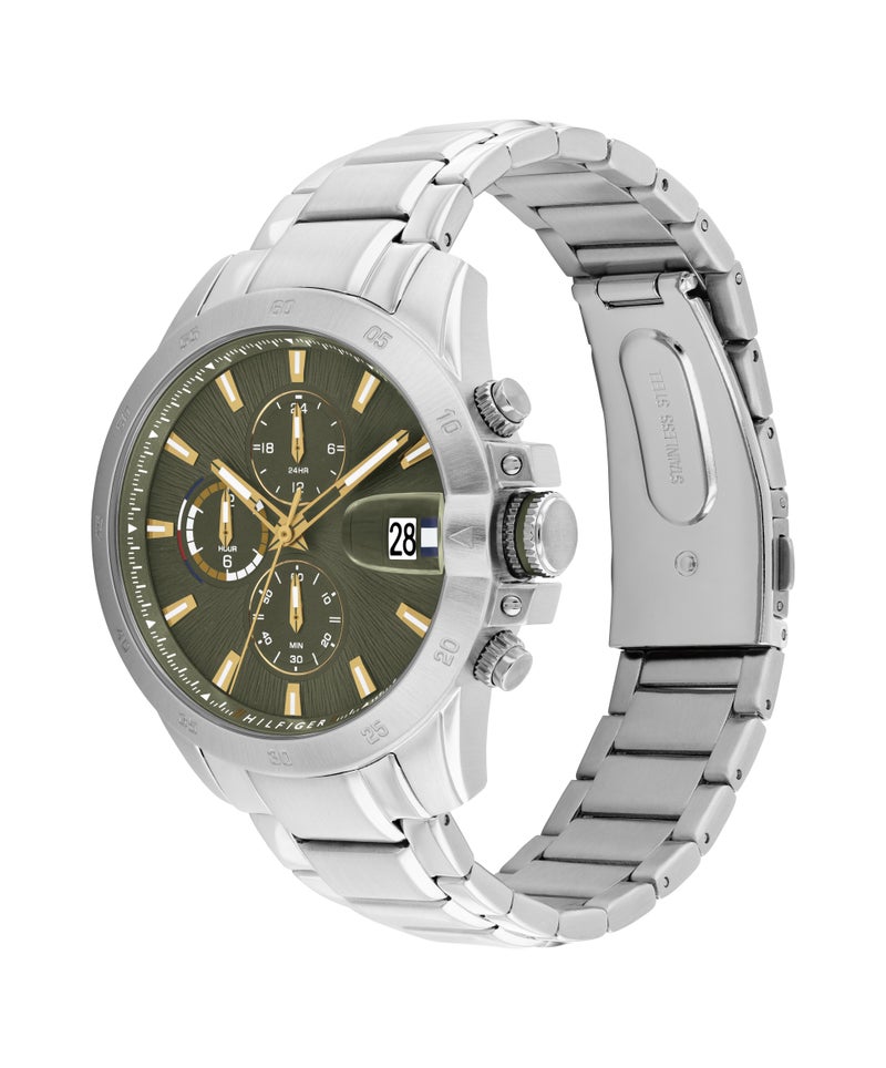 TOMMY HILFIGER Round Multifunction Men'S Stainless Steel Case  Watch - Image 1