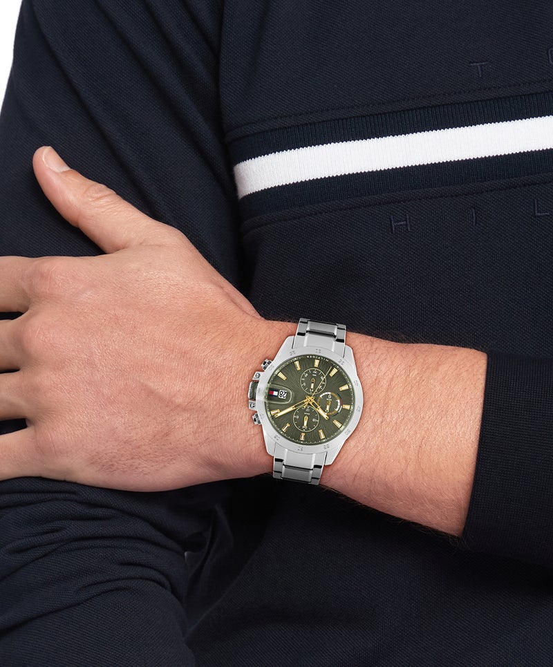 TOMMY HILFIGER Round Multifunction Men'S Stainless Steel Case  Watch - Image 4