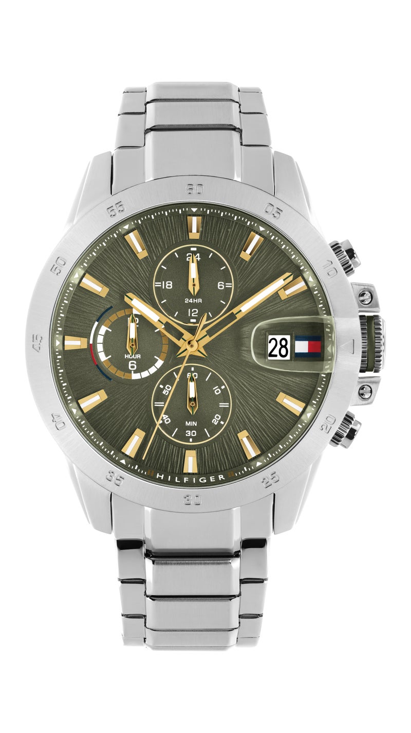 TOMMY HILFIGER Round Multifunction Men'S Stainless Steel Case  Watch - Image 3