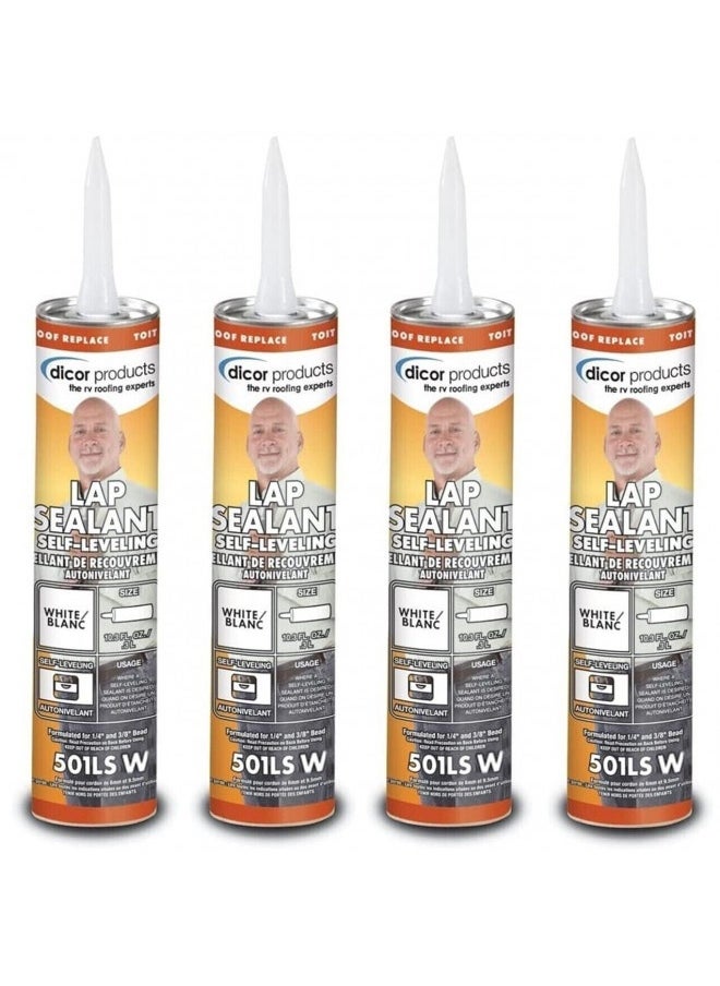 Dicor 501Lsw-1 Self-Leveling Lap Sealant, 4 Pack