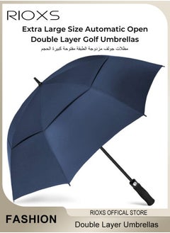 Extra Large Size Automatic Open Double Layer Golf Umbrellas Waterproof Windproof  Sun Rain Protection Umbrella with Comfortable Handle - pzsku/ZCD10BFD6F33B8ABB2334Z/45/_/1739612484/3202a17d-c044-4e36-a76f-90a48cbd1c9d