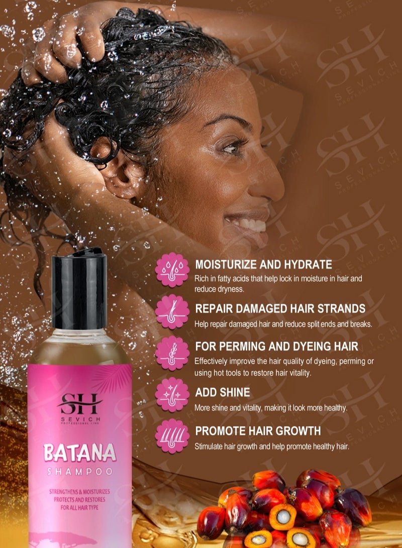 Sevich 100ml Batana Oil Shampoo Natural 100% Raw Batana Oil Hair Care Shampoo for Strengthens Nourishes Moisturizes Protects Restores Hair and Repair Damaged Hair Loss Hair Growth All Hair - Image 2