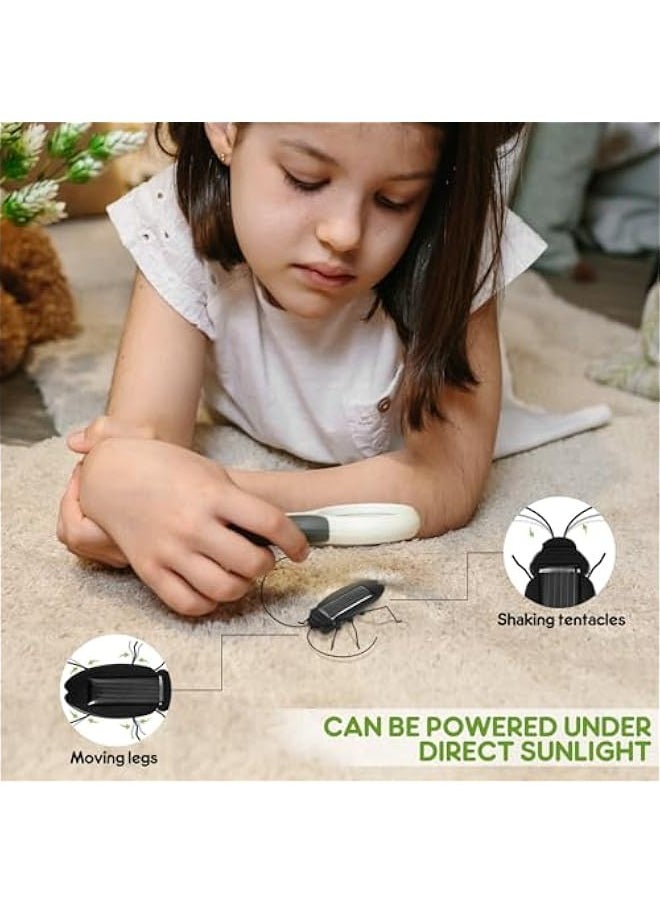 Generic - 6PCS Solar Powered Bugs Toys Lifelike Solar Crickets Grasshopper Insect Toys for Boys Girls - Fake Roaches Moving Solar Toys Simulation School Science Educational Toys - Image 1