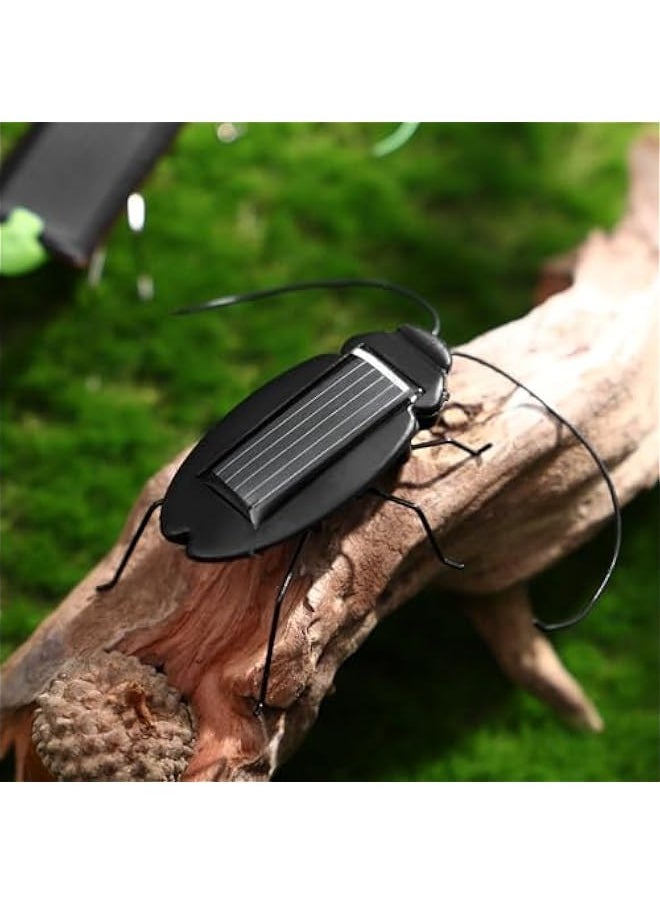 Generic - 6PCS Solar Powered Bugs Toys Lifelike Solar Crickets Grasshopper Insect Toys for Boys Girls - Fake Roaches Moving Solar Toys Simulation School Science Educational Toys - Image 1