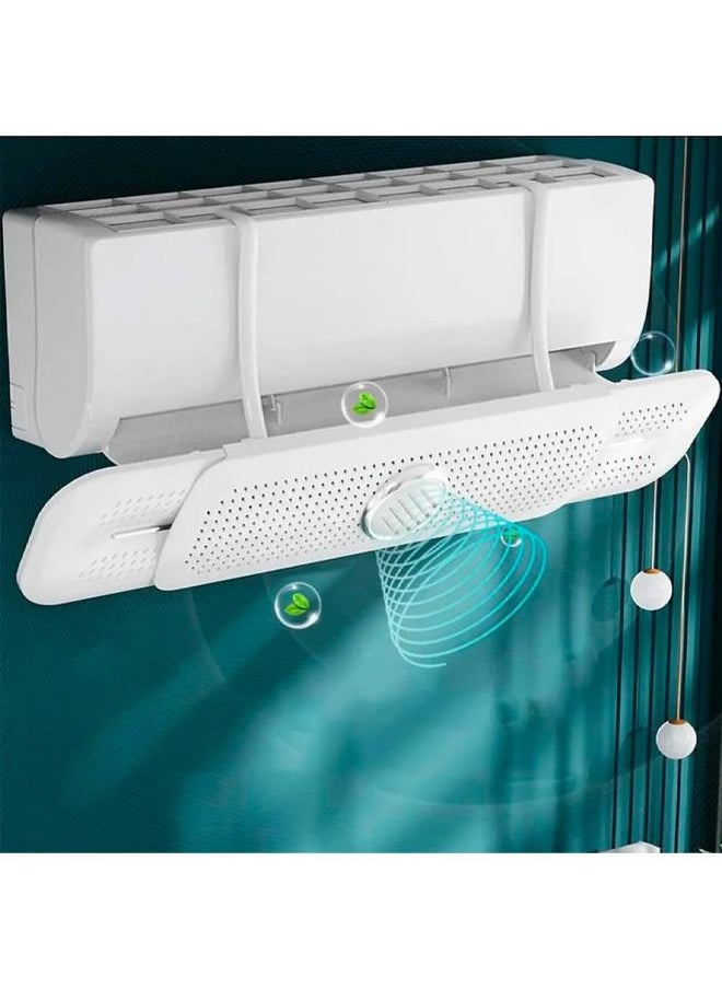 BLUE CORAL Air Conditioning Windshield Blowing Air Deflector Air Conditioning Baffle Outlet Wind Shield Air Conditioner Blowing Shield  - Image 1