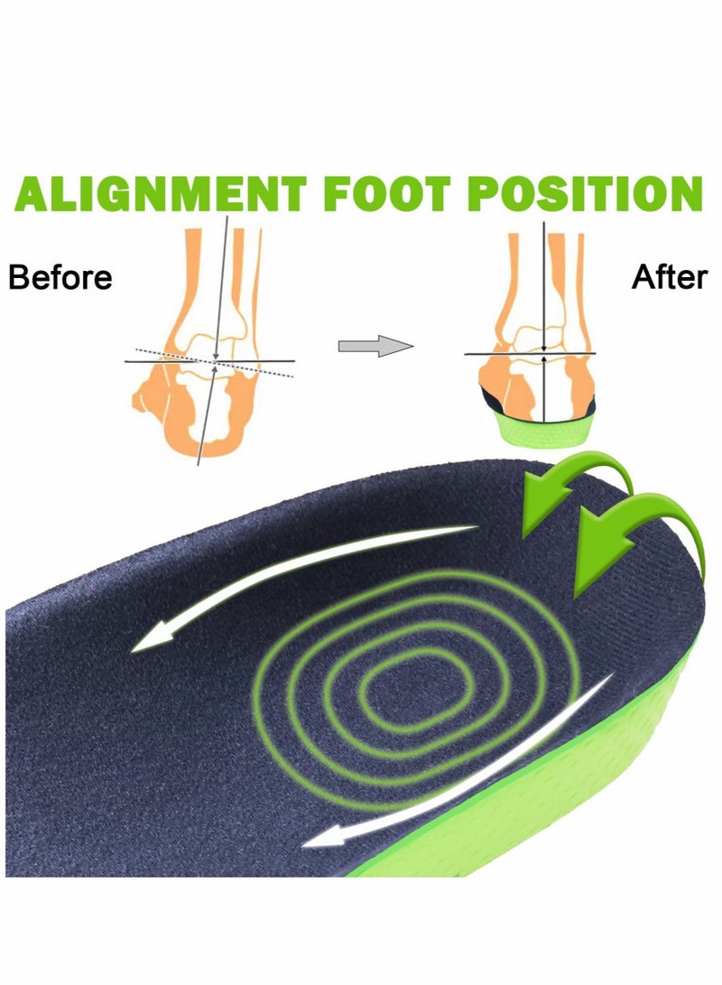 KASTWAVE Plantar Fasciitis Arch Support Insoles for Men and Women, 3/4 Length Hard Orthotics Shoe Inserts with Deep Heel Cup for Flat FeetRelieve Foot, Arch and Heel Spur Pain - Image 5