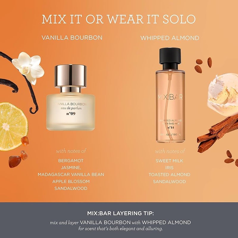 MIX:BAR Vanilla Bourbon EDP Eau De Perfum - Long-Lasting Perfume for Women & Everyday Wear, Paraben Free, Clean Ingredients, Fragrance - Spray 1.7 fl oz - Image 5