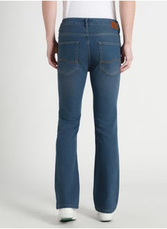 Dennis Lingo Mid Rise Bootcut Jeans with Pockets by Styli  - Image 2
