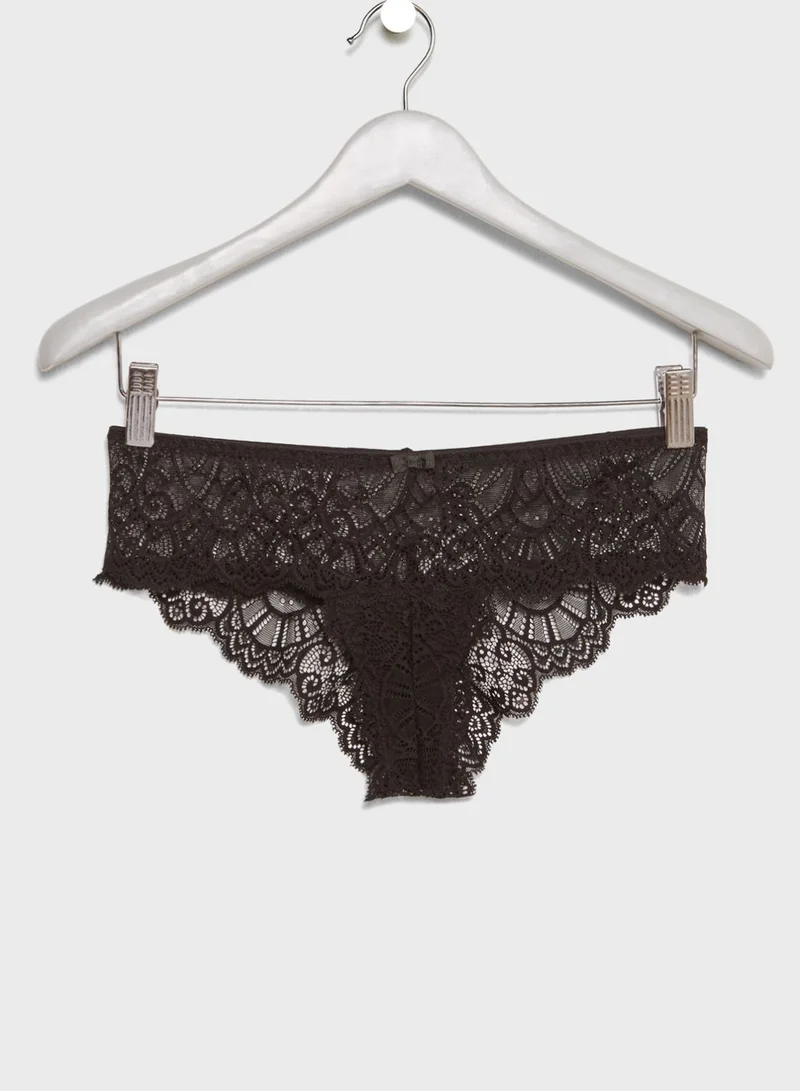 Cotton On Body Lace Detail Boyleg Brief