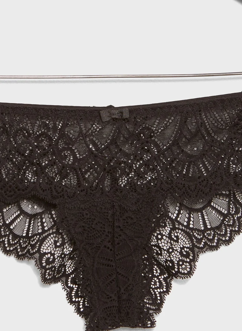 Cotton On Body Lace Detail Boyleg Brief