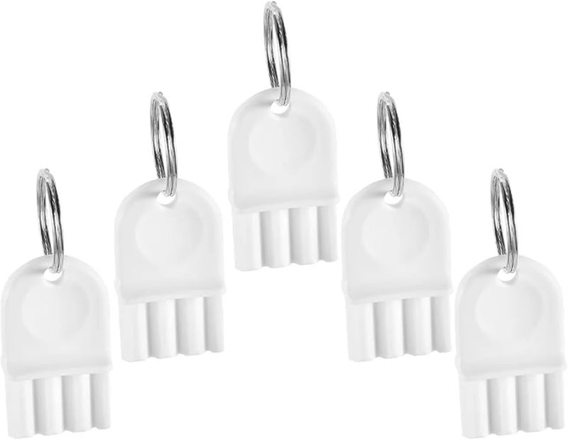 Universal Toilet Paper Dispenser Key 10pcs Metal Plastic Commercial Replacement - Image 3