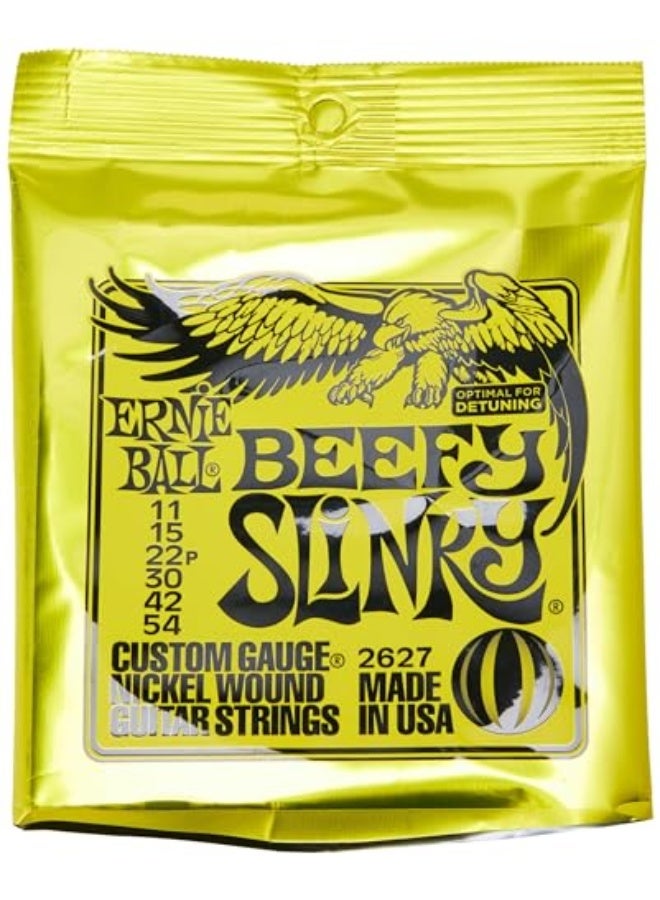 Ernie Ball Beefy Slinky Nickel Wound Electric Guitar Strings, 11-54 Gauge (P02627) - Image 2