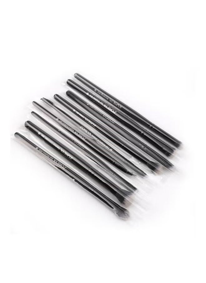 Zoreya - 9-Piece Eye Shadow Brush Set black - Image 1