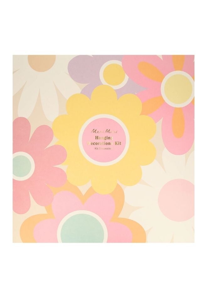 Meri Meri Groovy Flower Hanging Decorations - Image 3