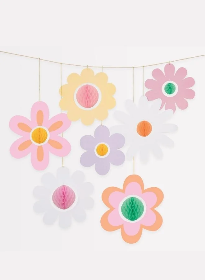 Meri Meri Groovy Flower Hanging Decorations