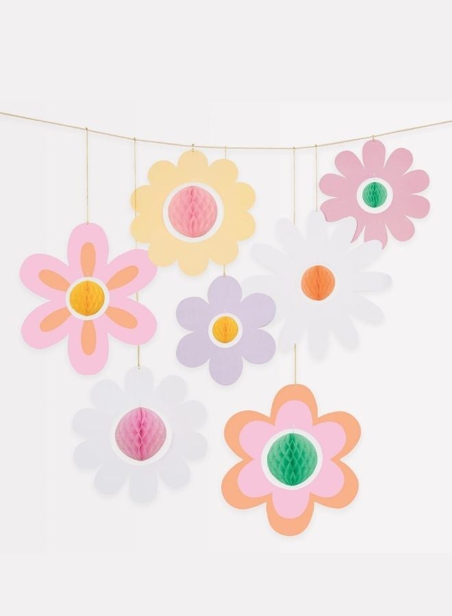 Meri Meri Groovy Flower Hanging Decorations - Image 4