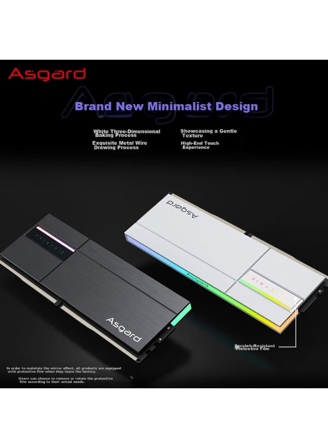 Asgard 32gb Kit Ddr5 6000 Desktop Memory Module, Rgb Light Bar - Valkyrie Ii Polar White - Image 3