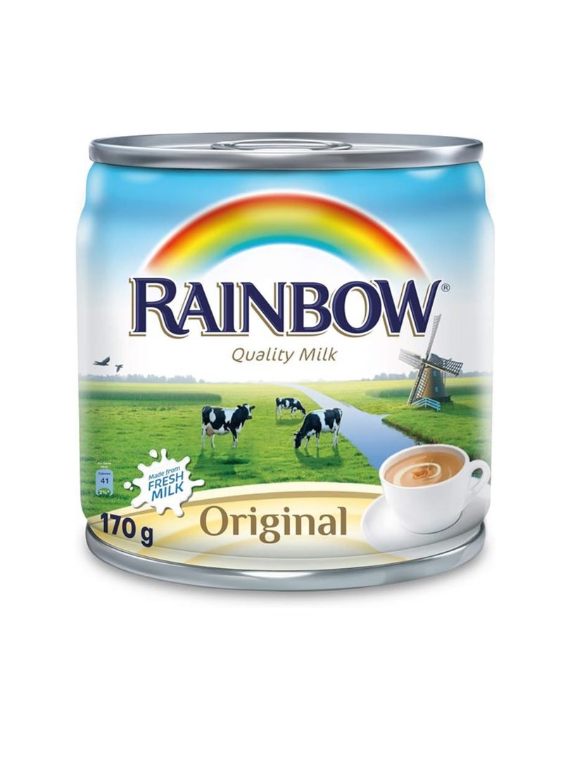 Rainbow Evaporated Milk With Vitamin pack of 3 *170 gm - Image 2
