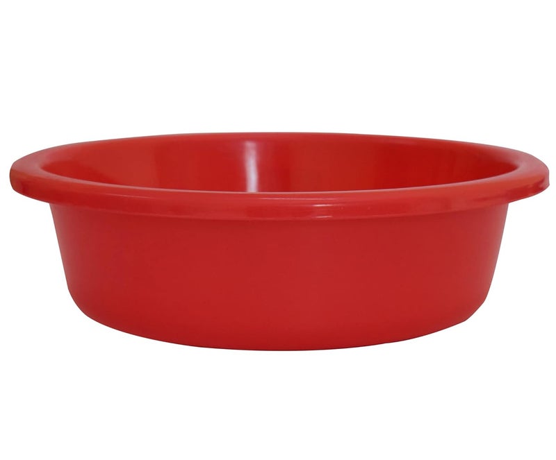 Kuber Industries Multiuses Unbreakable Plastic Knead Dough Basket/Basin Bowl For Home & Kitchen 6 Ltr- Pack of 2 (Red & Pink) - Image 2